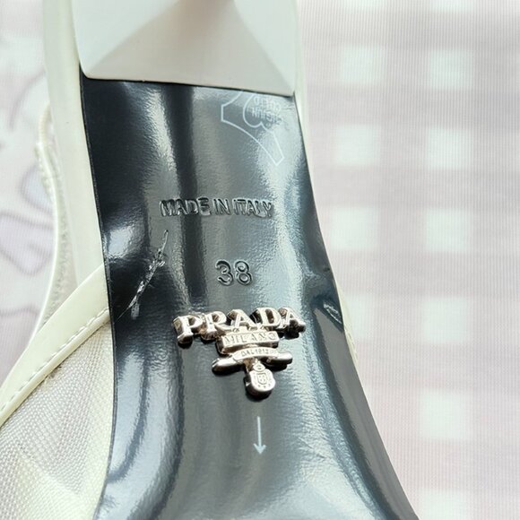 Prada Mesh Fabric Slingback Pumps - Picture 5 of 7